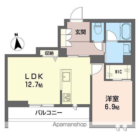武蔵野線 武蔵浦和駅 徒歩13分 3階建 築1年(1LDK/2階)の間取り写真