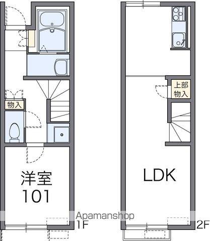 レオネクストモアー(1LDK/1階)の間取り写真