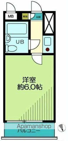 レオパード中野(1K/1階)の間取り写真