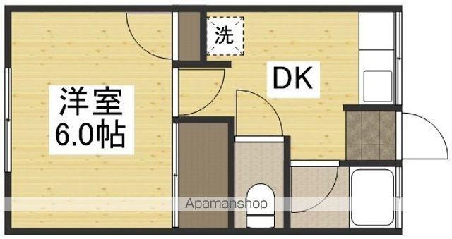 多田コーポ第2(1DK/1階)の間取り写真