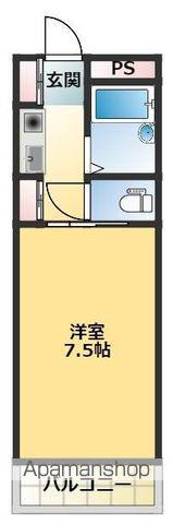 サクラメントハウス(1K/4階)の間取り写真