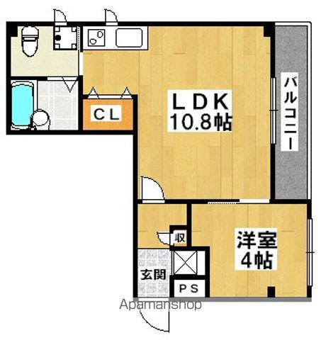 WIN北花田(1LDK/1階)の間取り写真