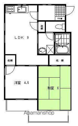 メゾンSATO(2LDK/1階)の間取り写真