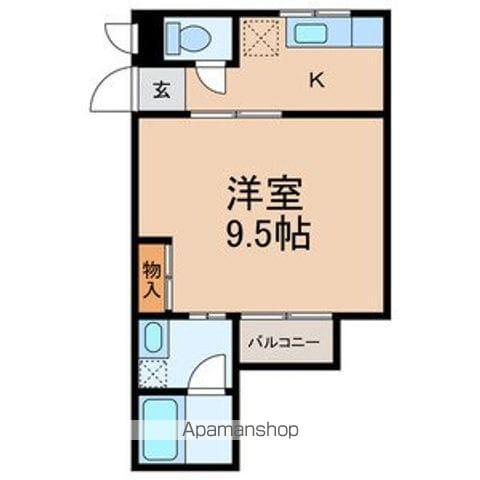 東初石アイビーハイツ(1K/1階)の間取り写真