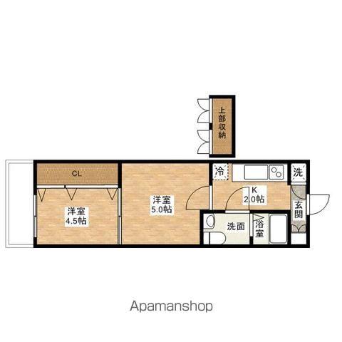 NO48 PROJECT2100博多(2K/13階)の間取り写真