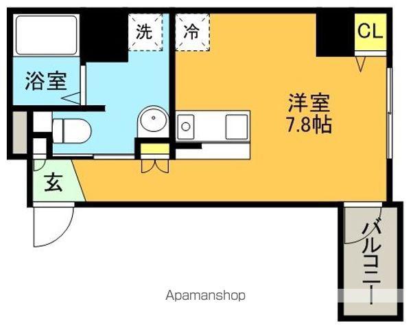 ネオアージュ神戸元町(ワンルーム/7階)の間取り写真
