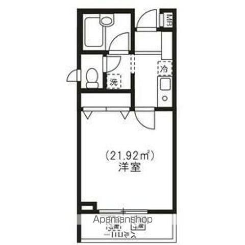 アンビシャス21大船(1K/1階)の間取り写真