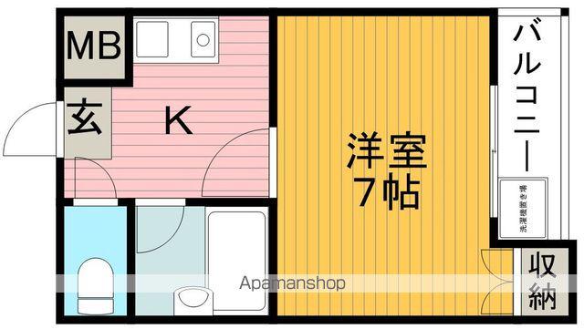 メゾン阪本(1K/4階)の間取り写真