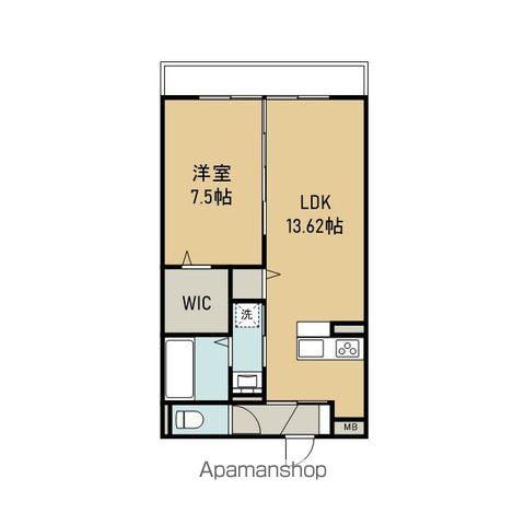ラ・フェリーチェM(1LDK/3階)の間取り写真