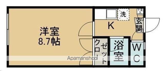 フロムUハイツ(1K/1階)の間取り写真