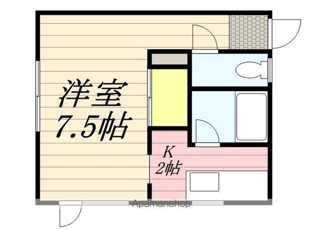 Tハイム新川(1K/3階)の間取り写真