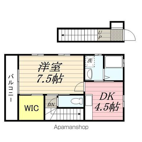 サンフレッチェ(1DK/2階)の間取り写真