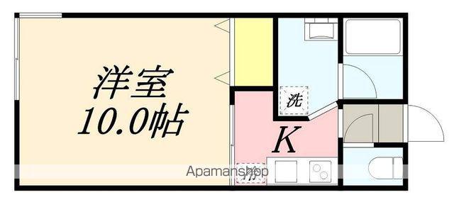 ヴィラエンジェル(1K/2階)の間取り写真