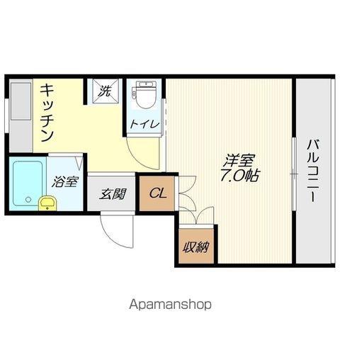 半田コーポ(1K/2階)の間取り写真