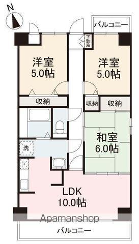 ヴィラリュミエール(3LDK/2階)の間取り写真