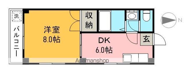 町田ハイツ(1DK/2階)の間取り写真