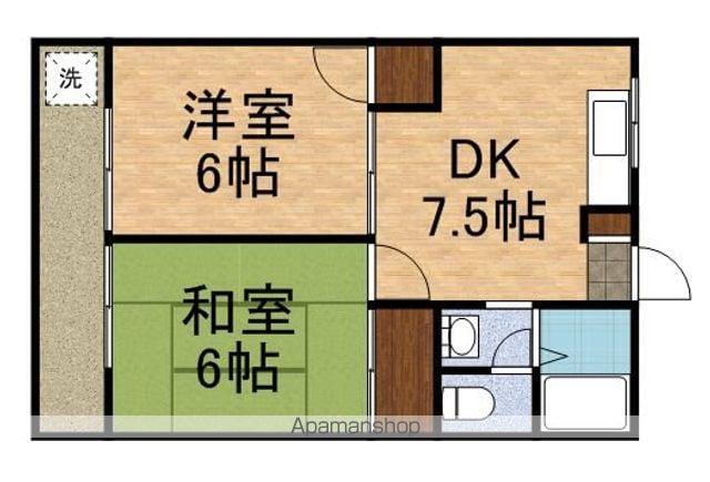ハイムビアンカ(2DK/1階)の間取り写真