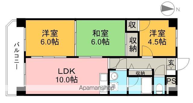 レジデンツアハト(3LDK/10階)の間取り写真