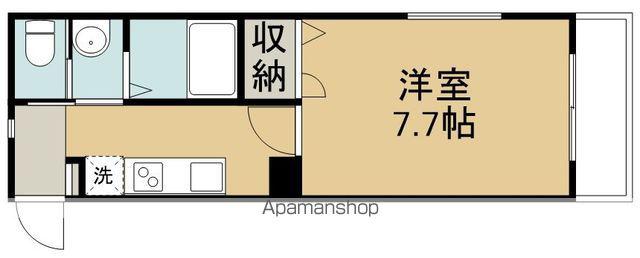 ファースト一本杉(1K/3階)の間取り写真