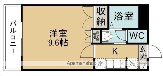 エルスタンザ仙台八木山(1K/2階)の間取り写真