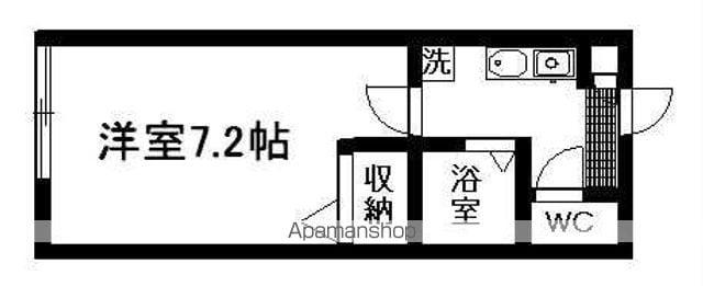 ラフォーレ・N・B(1K/1階)の間取り写真