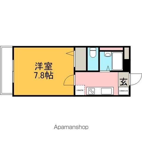 コートエスポワール(1K/1階)の間取り写真