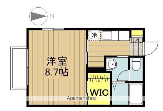 ファミールC(1K/2階)の間取り写真