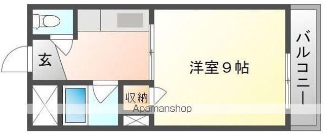 プレアール新屋敷(1K/3階)の間取り写真