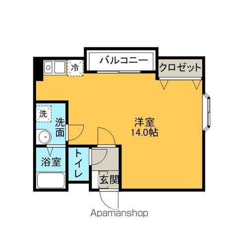 リージョンハウス(ワンルーム/3階)の間取り写真