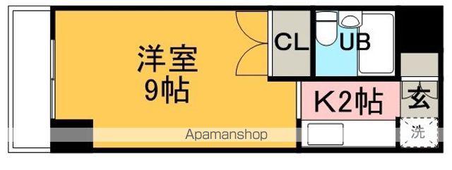札幌グランドハイツ(1K/3階)の間取り写真