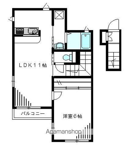グレイス方南(1LDK/2階)の間取り写真