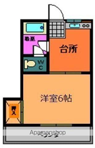 コーポ泉(1K/2階)の間取り写真