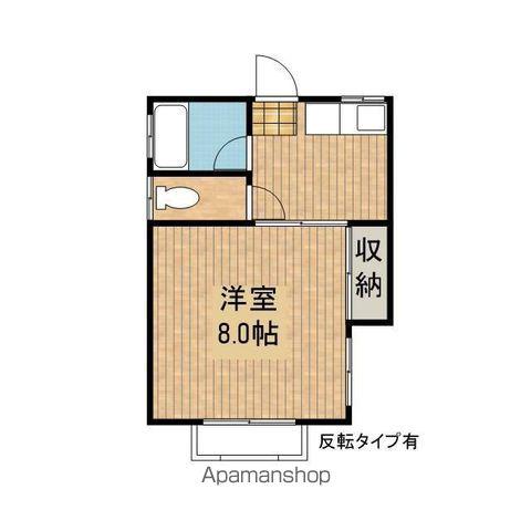 メゾン・ヤエガシ(1K/1階)の間取り写真