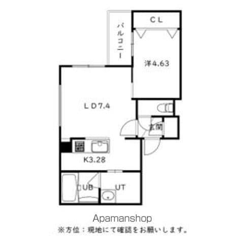 N7W11MS(1LDK/4階)の間取り写真