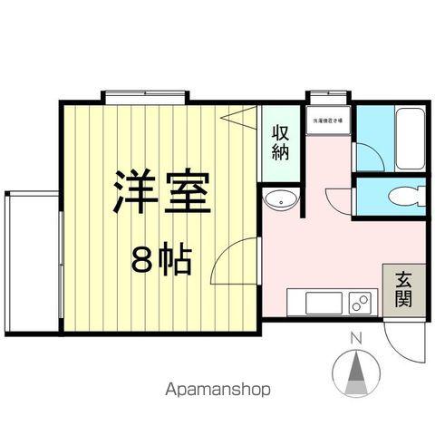ワンダータカマツ(1K/1階)の間取り写真