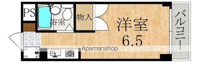 天理グリーンハイツ(1K/3階)の間取り写真
