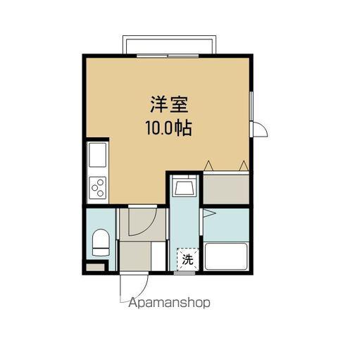 サンモール(ワンルーム/1階)の間取り写真