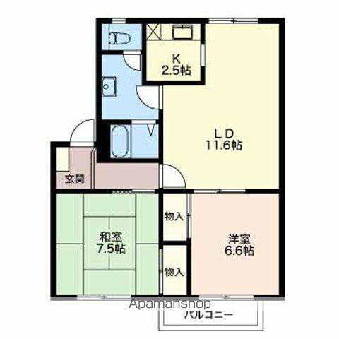 フレグランスレオ(2LDK/2階)の間取り写真
