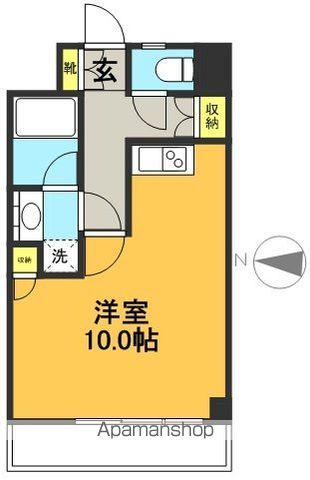 プレール高井戸(1K/4階)の間取り写真