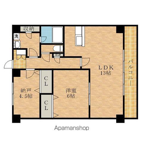 西辻マンション(1SLDK/8階)の間取り写真