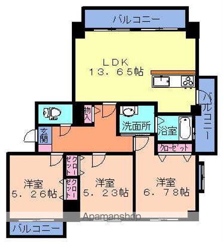 クインテセンス(3LDK/3階)の間取り写真