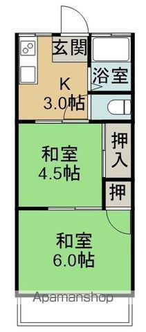 谷口マンション(2K/2階)の間取り写真