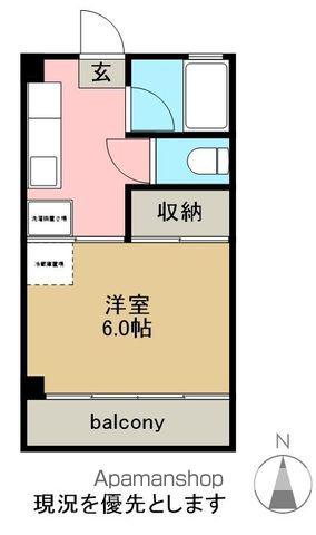 グリーンコーポラス(1K/2階)の間取り写真