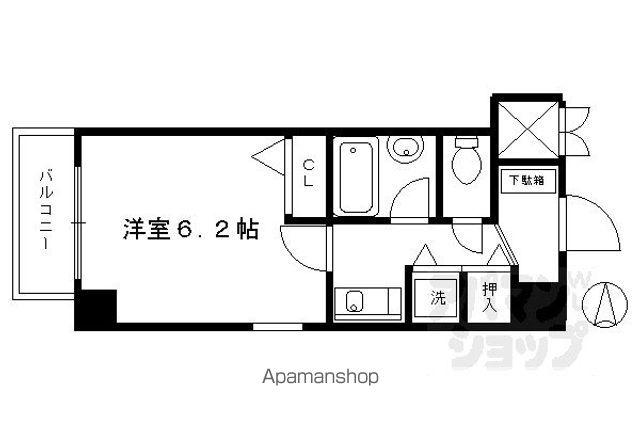 ライオンズマンション東山壱番館(1K/3階)の間取り写真
