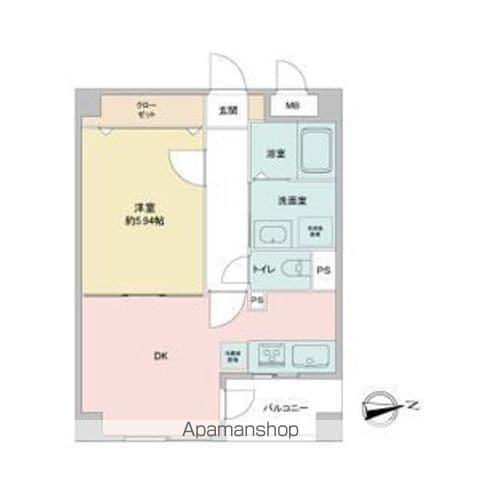 アーバンラックス今池(1DK/1階)の間取り写真