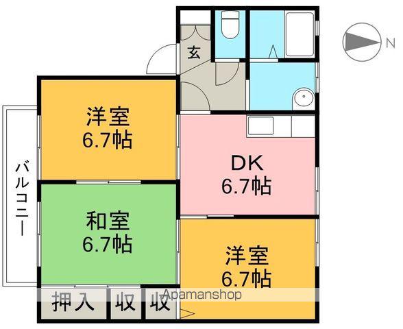 シャーメゾンにっしん(3DK/2階)の間取り写真