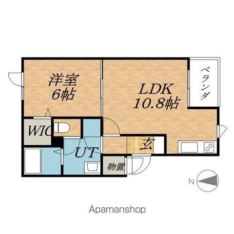 SWANB(1LDK/2階)の間取り写真