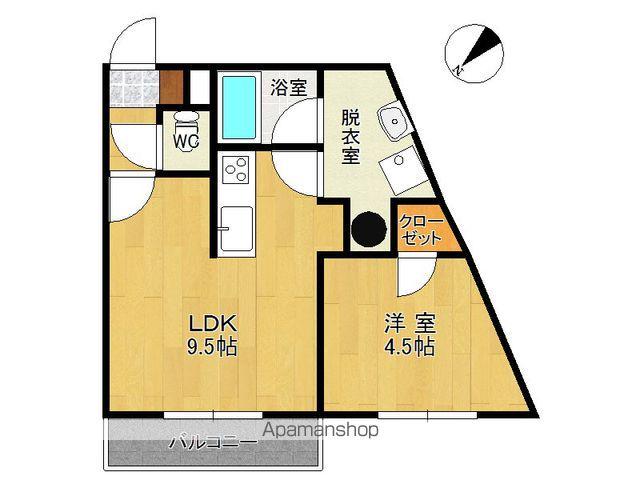 フォーレストインみなみ野(1LDK/1階)の間取り写真