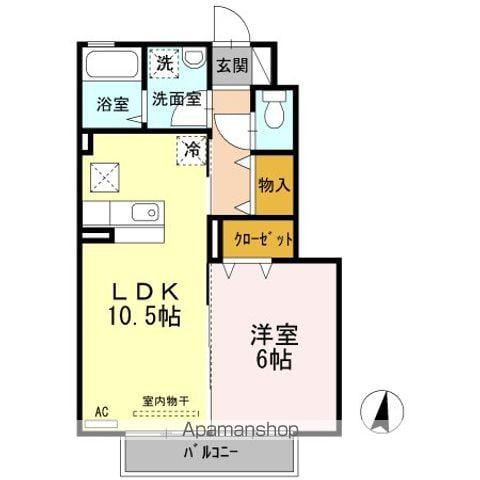 SALZ(1LDK/1階)の間取り写真