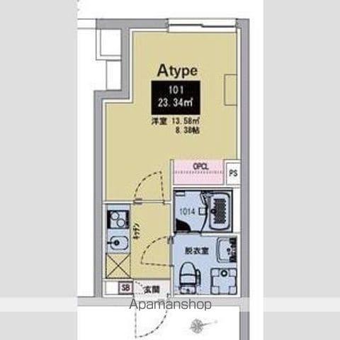 MAXIV CITY神楽坂(1K/1階)の間取り写真